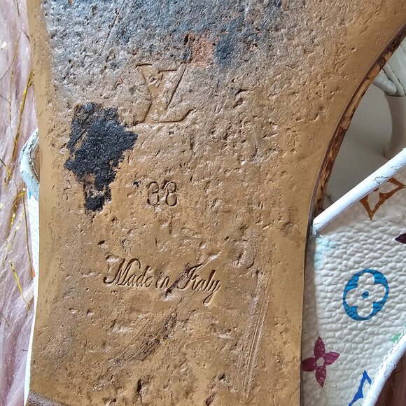 LOUISVITTON MULTI COLOR FLAT SANDAL - Picture 3 of 5